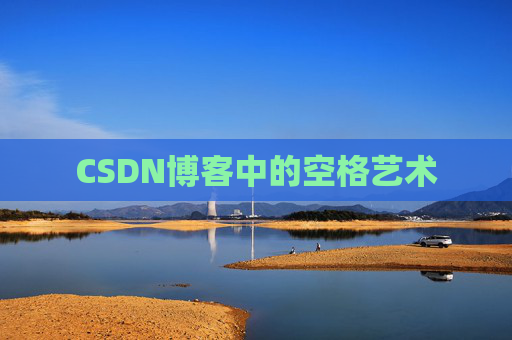 CSDN博客中的空格艺术